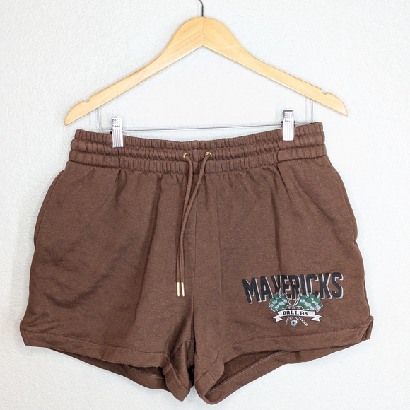 Mitchell & Ness Pants - EUC Mitchell & Ness Brown Mavericks Athletic Lounge Drawstring Shorts Sweatshort